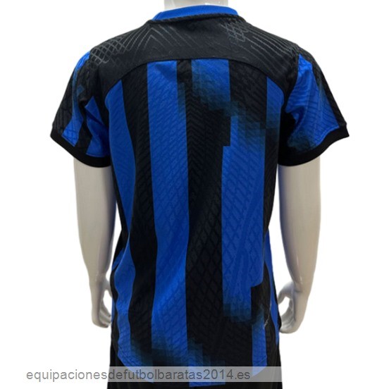 Nuevo Tailandia 1ª Jugadores Camiseta Niños Inter Milan 23/24 Azul Negro Baratas